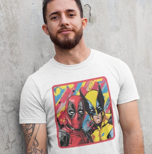 Deadpool And Wolverine Tee Gift For Superhero Lover
