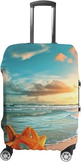 Tropical Beach Luggage Cover, Summer Travel Luggage Cover