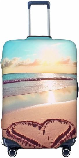 Travel Luggage Covers Love beach Print