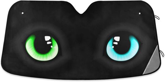 Black Cat Eyes Car Windshield Sun Shade