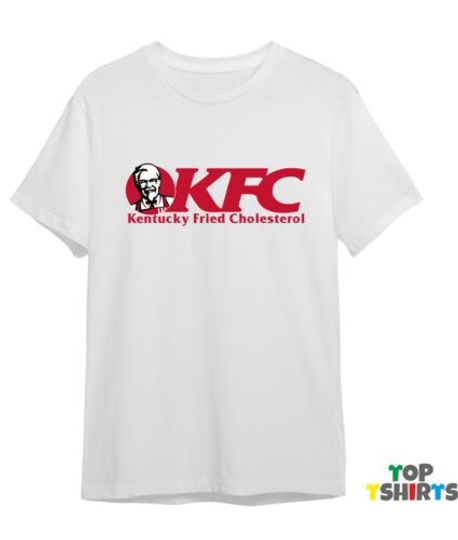 Chicken Fried Cholesterol Tshirt Parody Joke T Shirt Funny Fast Food Gift