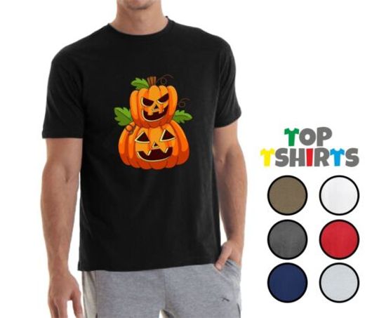 Adult Kids PUMPKIN HEAD Halloween T-Shirt Horror Scary Trick or Teat T Shirts
