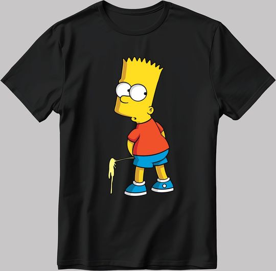 Funny Bart Simpson Short Sleeve T-Shirt
