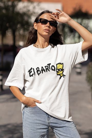 Unisex El Barto T-Shirt - Bartman Hero Short Sleeve T-Shirt