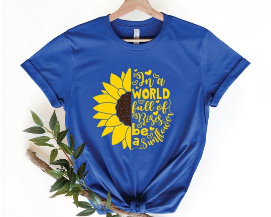 Sunflower Shirt, Flower Shirts, Sunflower Tshirt, Summer Shirt, Garden Shirt, Botanical Shirt, Inspirational Shirt, Sunflower Gift