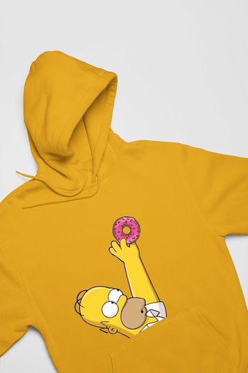 Homer Simpson Donut Graphic Hoodie
