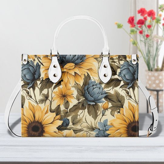 Sunflower Splendor All-Over Print Handbag - Elevate Your Style with Nature's Beauty