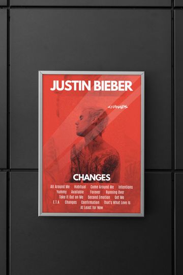 Justin Bieber | Justin Bieber Poster | Justin Bieber Album Poster | Changes Album Poster