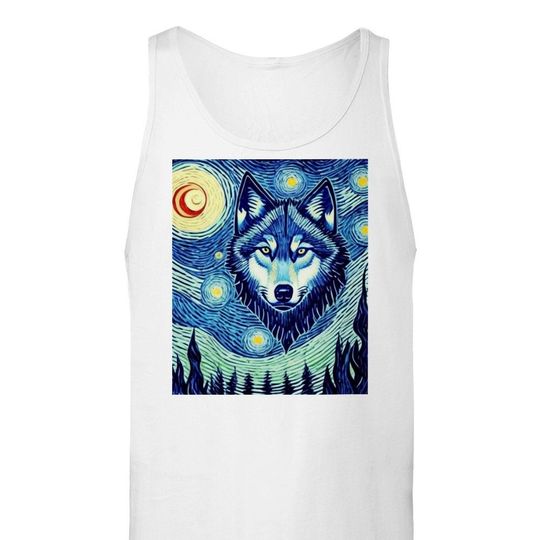 Wolf Tank Top, Wolf Lover Gift, Animal Tank Top