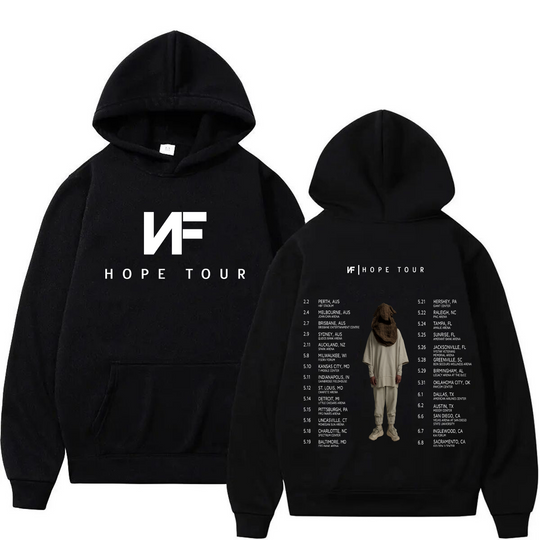 2024 Rapper NF Hope Tour Double Sided Print Hoodie