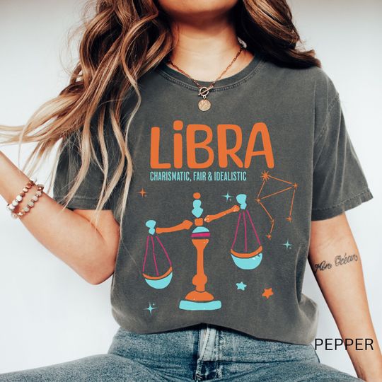 Zodiac Libra Birthday T-Shirt, Libra Zodiac Shirt, Libra Sign Birthday Gift