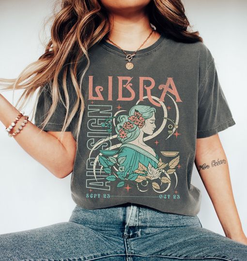 Libra Horoscope Shirt, Zodiac Libra Birthday Gift