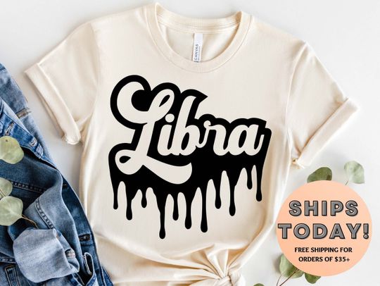 Libra Shirt, Cute Libra Zodiac Sign Tshirt, Retro Libra Tee, Zodiac Sign