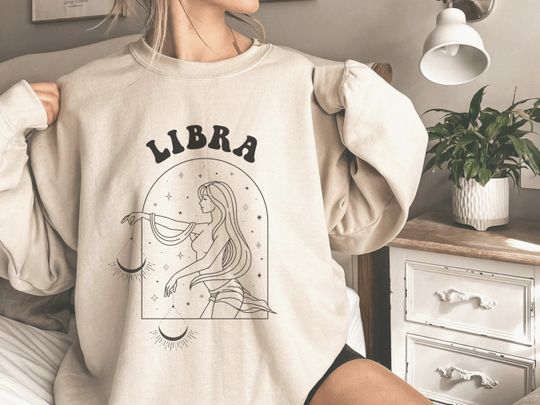 Libra Sweatshirt, Libra Sweatshirt, Libra Zodiac Sign Sweatshirt, Gift for Libra