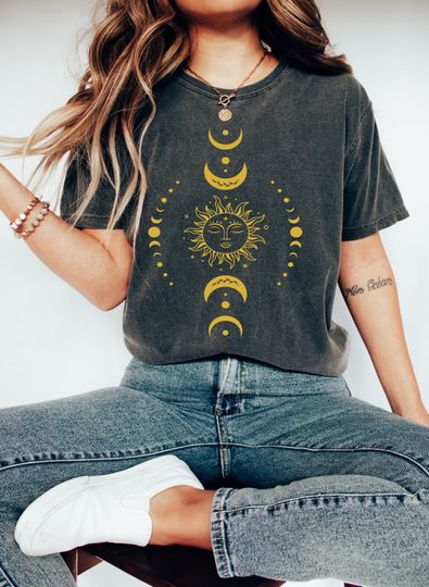 Sun And Moon Stars Shirt, Celestial Shirt, Astrology Shirt