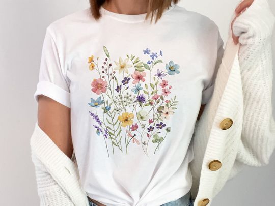 Flower Shirt | Floral Shirt | Summer Shirt | Gift For Mom