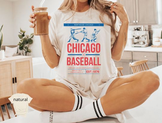 Chicago Baseball Shirt, Chicago Baseball Vintage, Retro Cub Shirt