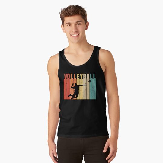 Retro Volleyball, Vintage Volleyball Tank Top
