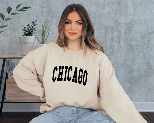 Chicago Sweatshirt, Chicago Vacation Sweatshirt, Chicago Gift Sweatshirt, Illinois Girls Trip