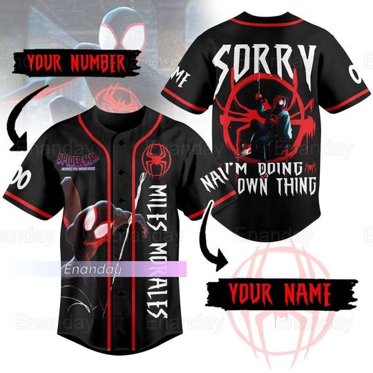 Spider-Man Jersey Shirt, Custom Spider Man Jersey, Spider Man