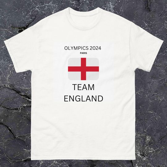 Paris Olympics 2024 T-Shirt, Team England Shirt, Sports Fan Gift