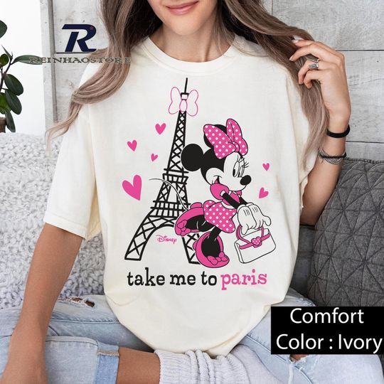 Minnie Take Me To Paris, Mickey and Friends, Disney Paris Era Tour Shirt