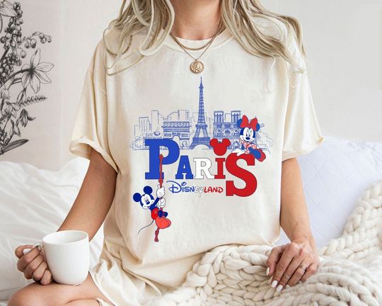 Disneyland Paris Mickey and Minnie Shirt, Eiffel Tower Mickey and Minnie In Paris Shirt