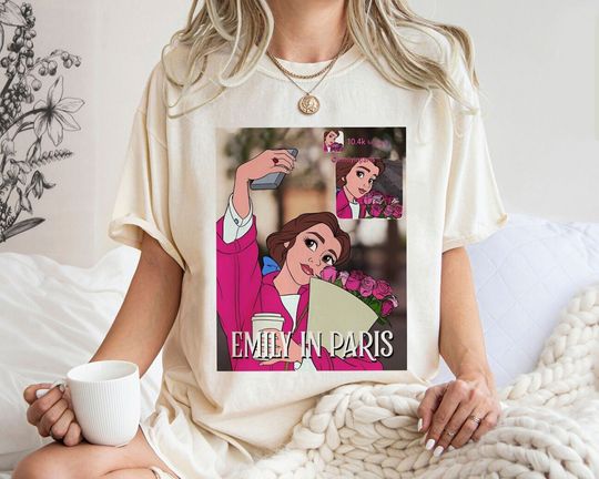 Disney Emily In Paris Shirt, Matching Belle And Emily Shirt