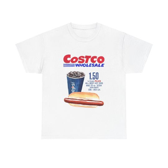 Vivid Funny Costco Parody Tee | Costco Hot Dogs | That Dog In Me Meme