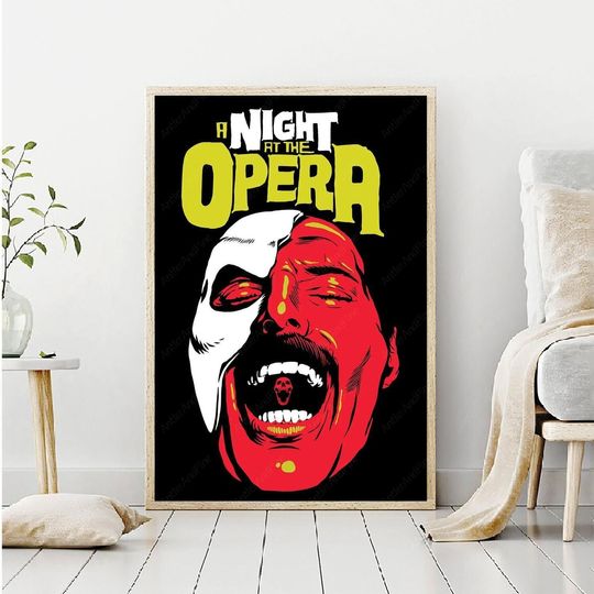 The Opera Movie Poster, Retro Film Art Prints, Movie Home Decor