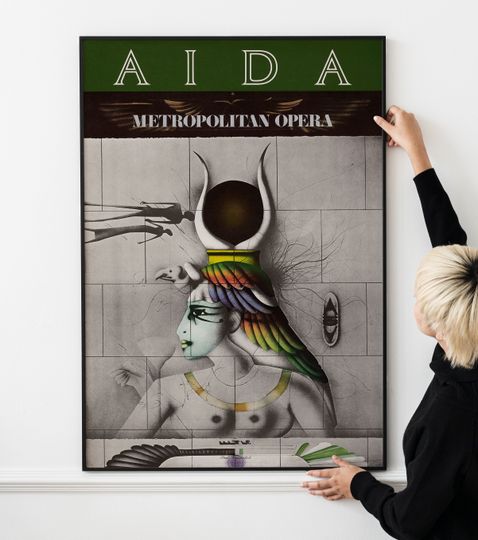 Aida 1978 Metropolitan Opera Vintage Poster