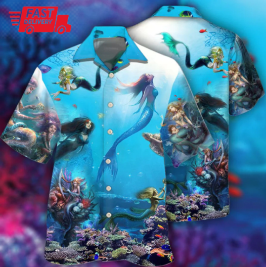 Mermaid Ocean Life 3d Hawaii Shirt Us Size All Over Print Ocean Lover Gift