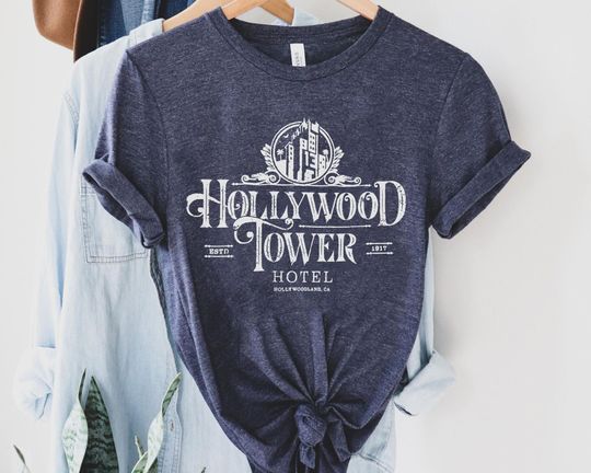 Vintage Hollywood Tower Of Terror Comfort Colors Shirt, Disney Hotel Est 1917 T-shirt