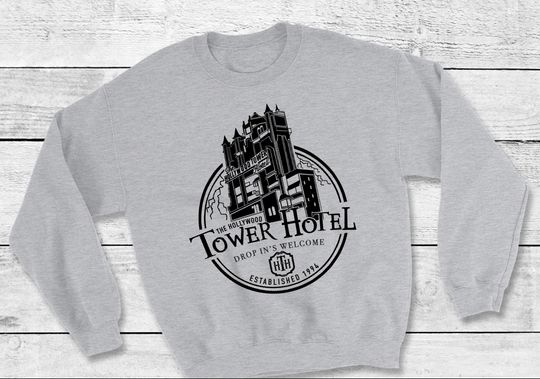 Disney Sweatshirt, Tower of Terror Sweatshirt, Disney Tower of Terror Sweatshirt, Disney Sweatshirt