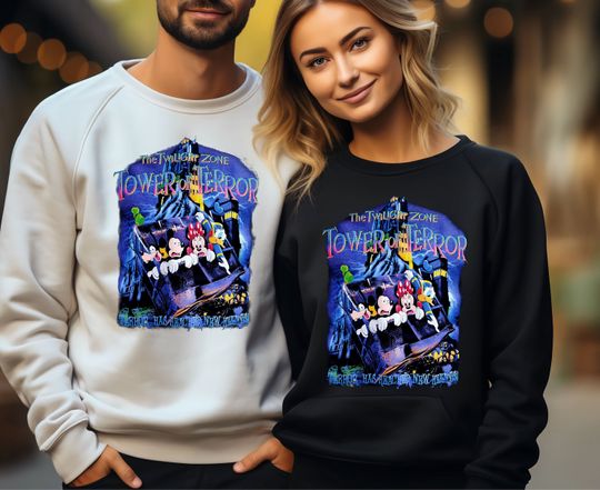 Vintage The Twilight Zone Tower of Terror Sweatshirt, Twilight Zone world Sweatshirt, land Halloween Shirt