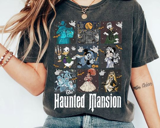Vintage Mickey And Friends Haunted Mansion Stretching Room Shirt, Haunted Mansion Shirt