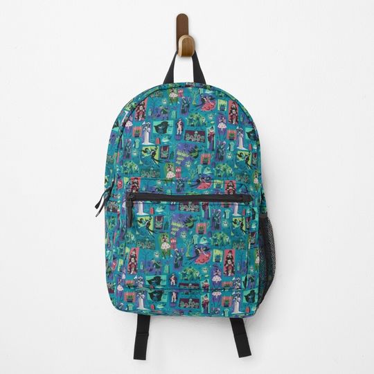 New Haunted Mansion Print Backpack