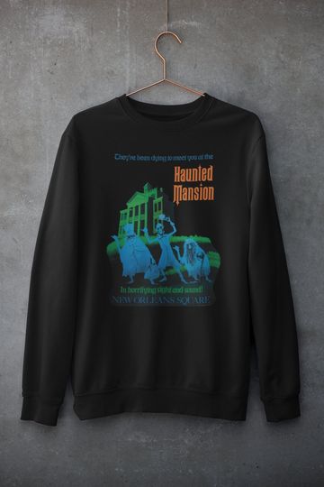 Disney Sweatshirt | Haunted Mansion | Original ride poster | Disneyland | Vintage