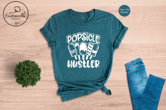 Popsicle Hustler Shirt, Summer Kids, Popsicle T-Shirt, Boys Hustler Shirt, Ice Cream Lover Tee