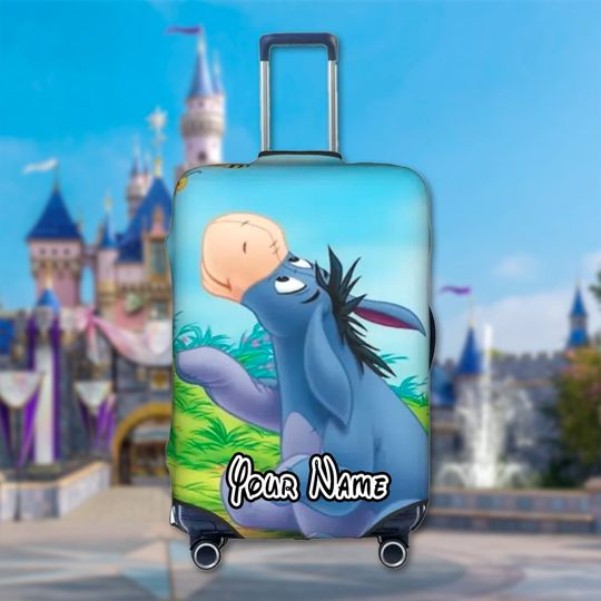 Custom Donkey Luggage Cover, Winnie The Pooh Merch