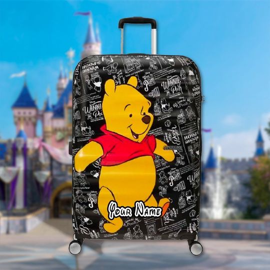 Custom Bear Luggage Cover, Winnie The Pooh Merch