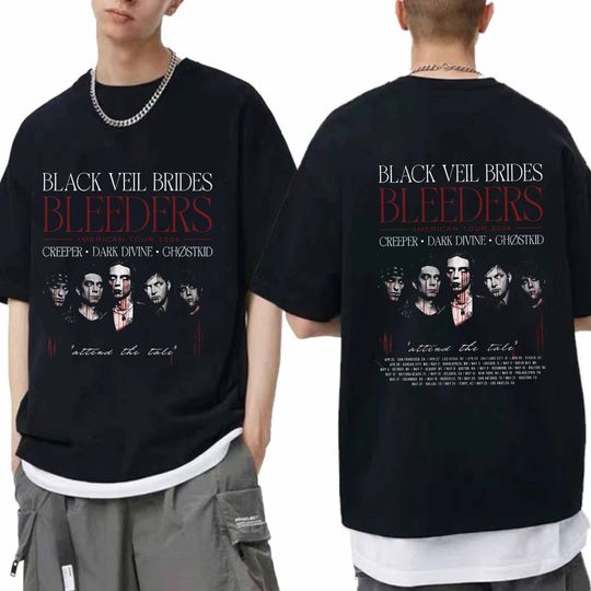 Black Veil Brides 2024 Tour Shirt, Black Veil Brides Band Fan Shirt