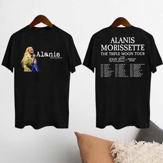 Alanis Morissette 2024 Tour Shirt, Alanis Morissette The Triple Moon Tour 2024 T-Shirt, Alanis Morissette Fan Gift, Alanis Morissette Merch
