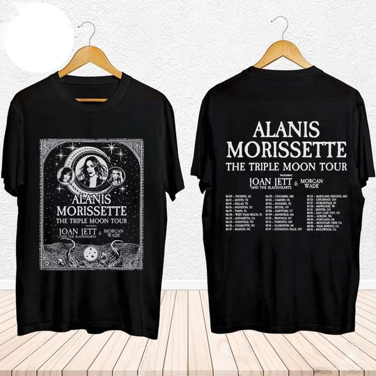 Alanis Morissette The Triple Moon Tour 2024 Shirt, Alanis Morissette Fan Shirt, Alanis Morissette 2024 Tour, The Triple Moon Concert Shirt
