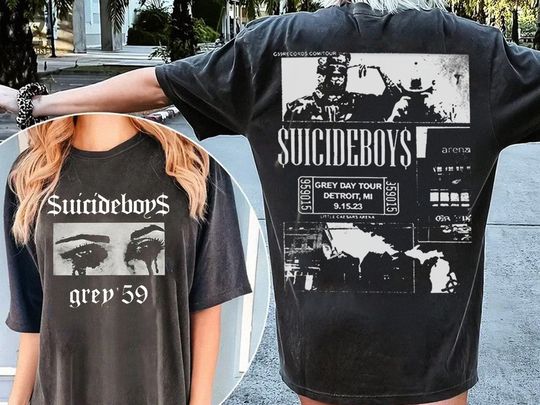 Retro Sui.cide Boys Tour Shirt, I Want To Die In New Orleans Shirt, Suicideboys HipHop Shirt, Grey Day Tour