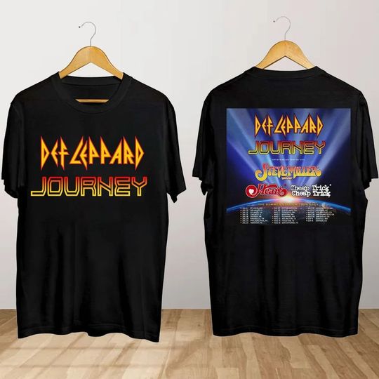 Def Leppard And Journey Tour T Shirt, Def Leppard Concert Shirt, Summer Stadium Tour 2024 Shirt, Def Leppard Tour Shirt, Journey Tee