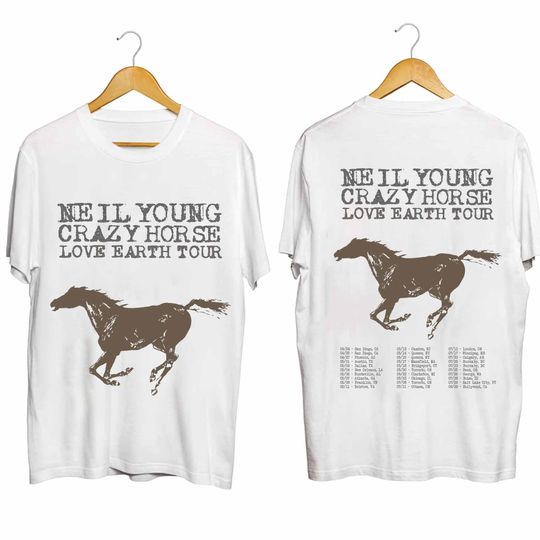 Neil Young and Crazy Horse 2024 Tour Shirt, Neil Young Fan Shirt