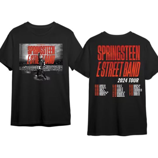Bruce Springsteen and E Street Band UK And Europe Tour 2024 Shirt, Springsteen and E Street Fan, E Street Band Concert Shirt