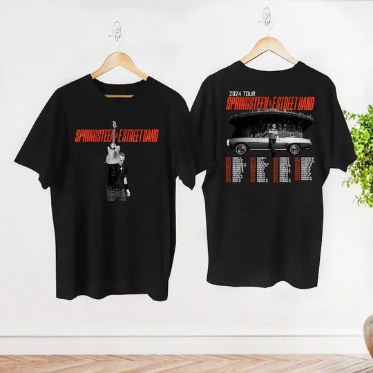 Bruce Springsteen 2024 Tour Shirt, E Street Band And Bruce Springsteen Tour Shirt, Rock Tour 2024 Shirt, Bruce Springsteen Fan Gift Shirt