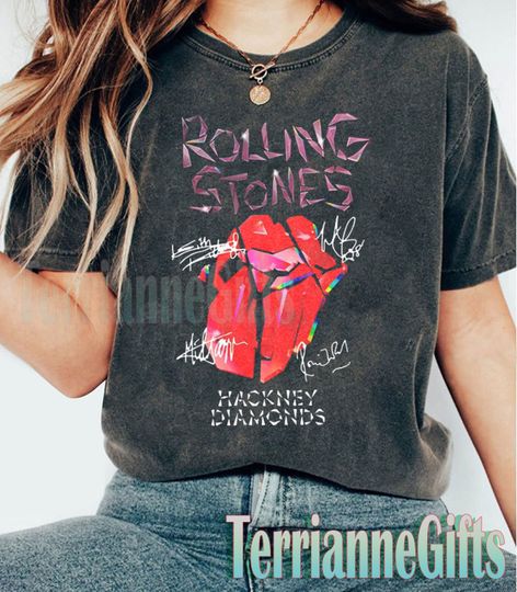 Vintage Rolling Stones Tour 2024 Shirt, Rolling Stones Band Fan Shirt,Hackney Diamonds Tour Shirt